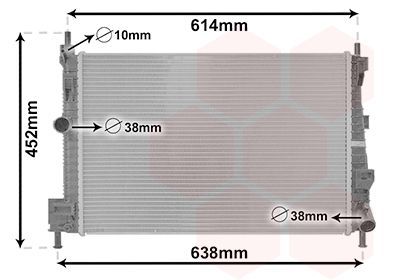 Radiatorius, variklio aušinimas VAN WEZEL 27012707