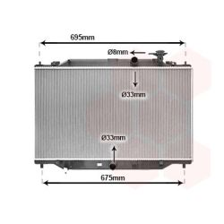 Radiatorius, variklio aušinimas VAN WEZEL 27012711