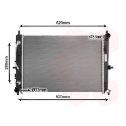 Radiatorius, variklio aušinimas VAN WEZEL 27012713