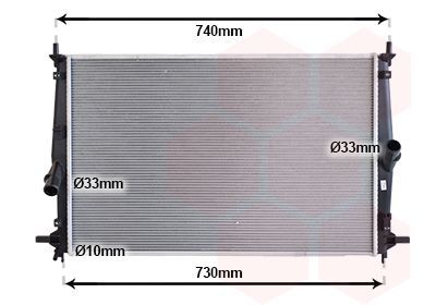 Radiatorius, variklio aušinimas VAN WEZEL 27012714
