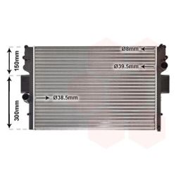 Radiatorius, variklio aušinimas VAN WEZEL 28002057