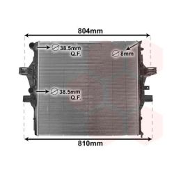 Radiatorius, variklio aušinimas VAN WEZEL 28002125