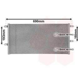 Radiatorius, variklio aušinimas VAN WEZEL 28002131
