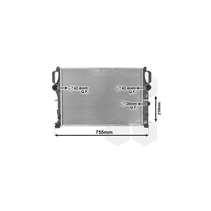 Radiatorius, variklio aušinimas VAN WEZEL 30002341