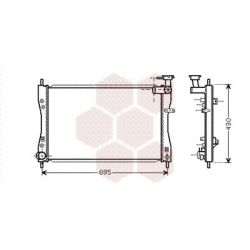 Radiatorius, variklio aušinimas VAN WEZEL 32002173