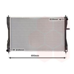 Radiatorius, variklio aušinimas VAN WEZEL 32002174