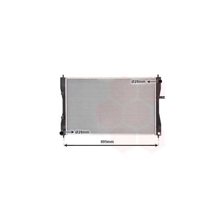 Radiatorius, variklio aušinimas VAN WEZEL 32002174