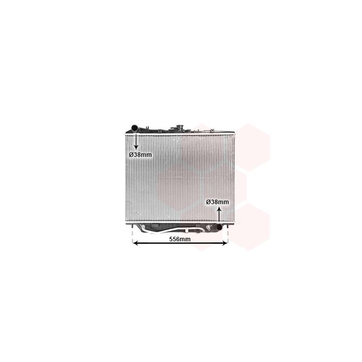 Radiatorius, variklio aušinimas VAN WEZEL 37002179