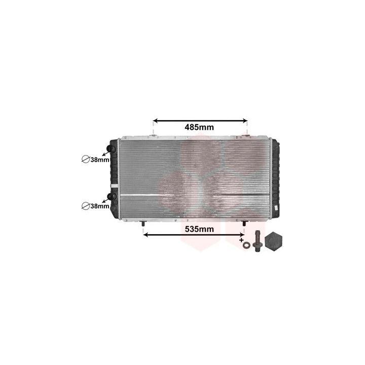 Radiatorius, variklio aušinimas VAN WEZEL 40002268