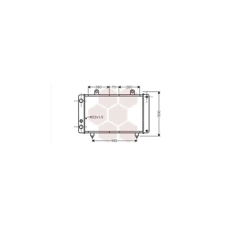 Radiatorius, variklio aušinimas VAN WEZEL 40002319