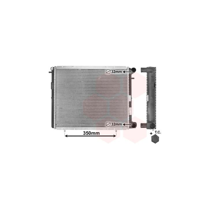 Radiatorius, variklio aušinimas VAN WEZEL 43002045