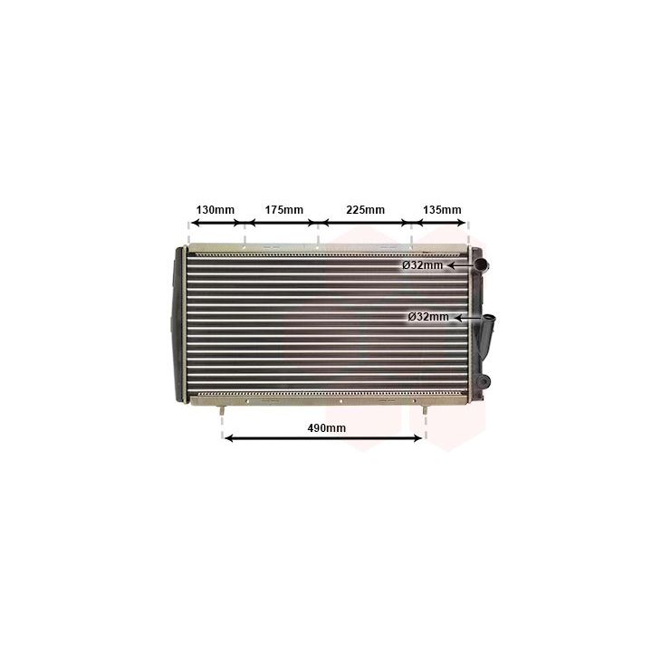 Radiatorius, variklio aušinimas VAN WEZEL 43002084