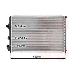 Radiatorius, variklio aušinimas VAN WEZEL 43002203