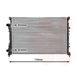 Radiatorius, variklio aušinimas VAN WEZEL 43002233