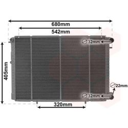 Radiatorius, variklio aušinimas VAN WEZEL 43002239