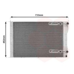 Radiatorius, variklio aušinimas VAN WEZEL 43002293