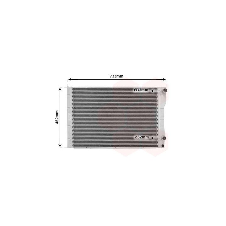 Radiatorius, variklio aušinimas VAN WEZEL 43002293