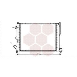 Radiatorius, variklio aušinimas VAN WEZEL 43002301