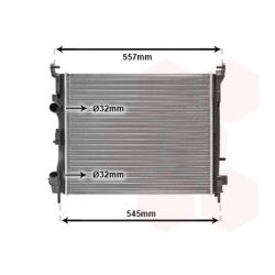 Radiatorius, variklio aušinimas VAN WEZEL 43002362