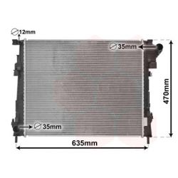 Radiatorius, variklio aušinimas VAN WEZEL 43002427