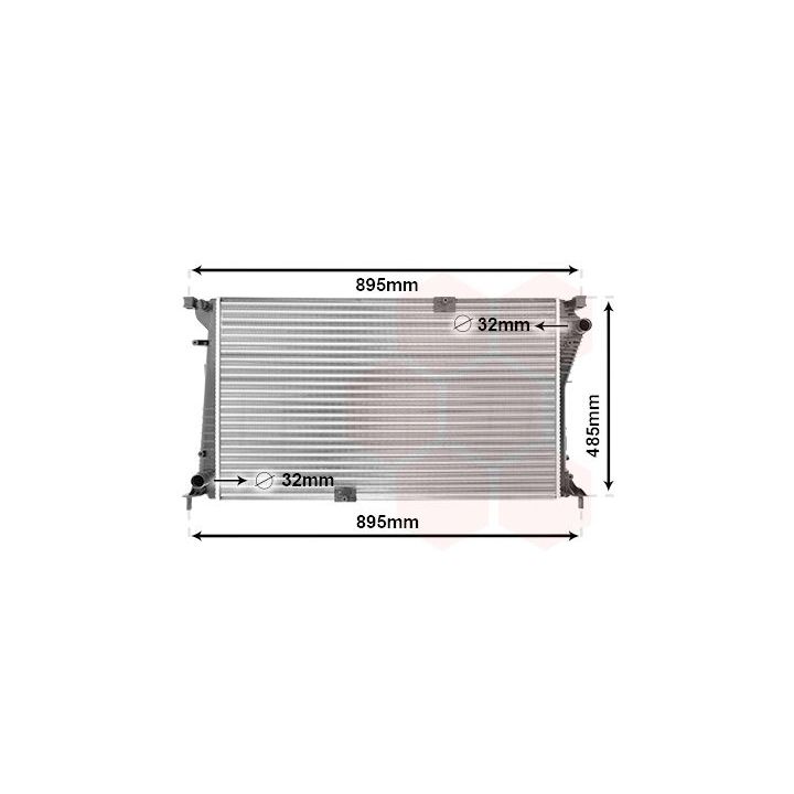 Radiatorius, variklio aušinimas VAN WEZEL 43002490