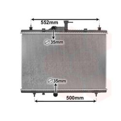 Radiatorius, variklio aušinimas VAN WEZEL 43002603