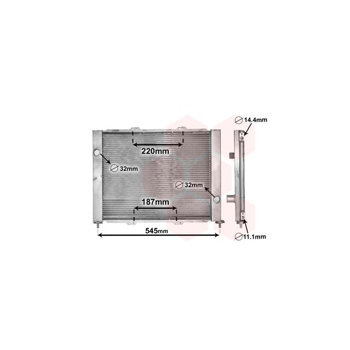 Aušintuvo modulis VAN WEZEL 4300M388