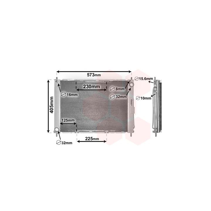 Aušintuvo modulis VAN WEZEL 4300M405