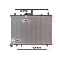 Radiatorius, variklio aušinimas VAN WEZEL 43012705