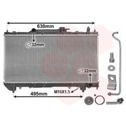 Radiatorius, variklio aušinimas VAN WEZEL 53002240