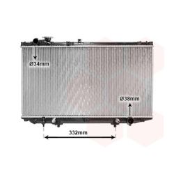 Radiatorius, variklio aušinimas VAN WEZEL 53002313