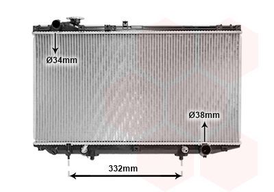 Radiatorius, variklio aušinimas VAN WEZEL 53002313