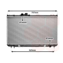 Radiatorius, variklio aušinimas VAN WEZEL 53002322