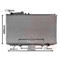 Radiatorius, variklio aušinimas VAN WEZEL 53002337