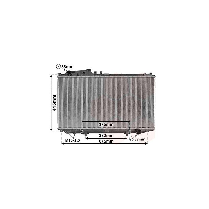 Radiatorius, variklio aušinimas VAN WEZEL 53002337