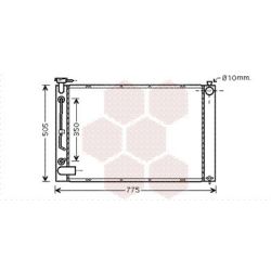 Radiatorius, variklio aušinimas VAN WEZEL 53002343