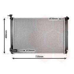 Radiatorius, variklio aušinimas VAN WEZEL 53002462