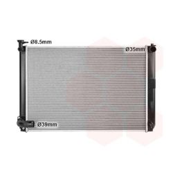 Radiatorius, variklio aušinimas VAN WEZEL 53002463