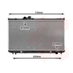 Radiatorius, variklio aušinimas VAN WEZEL 53002556