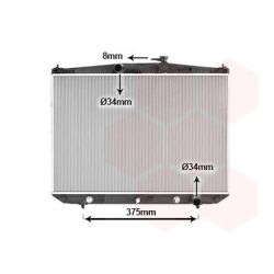 Radiatorius, variklio aušinimas VAN WEZEL 56012701