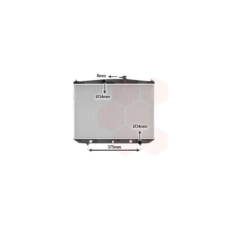 Radiatorius, variklio aušinimas VAN WEZEL 56012701