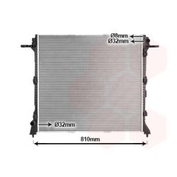 Radiatorius, variklio aušinimas VAN WEZEL 58012730