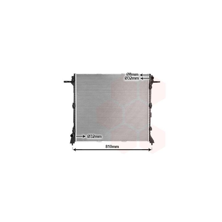 Radiatorius, variklio aušinimas VAN WEZEL 58012730