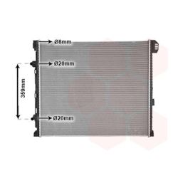 Radiatorius, variklio aušinimas VAN WEZEL 58012731