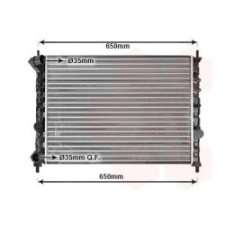 Radiatorius, variklio aušinimas VAN WEZEL 73002076