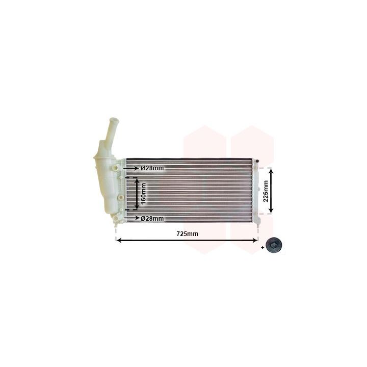 Radiatorius, variklio aušinimas VAN WEZEL 73002083