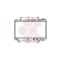 Radiatorius, variklio aušinimas VAN WEZEL 82002005