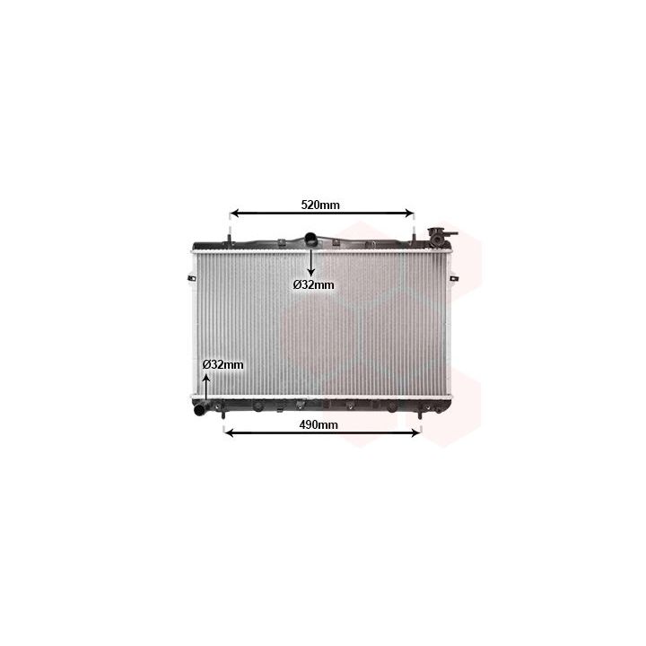 Radiatorius, variklio aušinimas VAN WEZEL 82002043