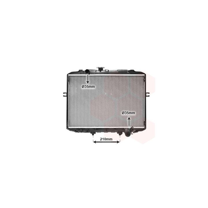 Radiatorius, variklio aušinimas VAN WEZEL 82002068