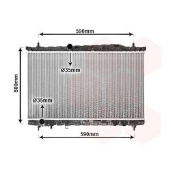 Radiatorius, variklio aušinimas VAN WEZEL 82002077